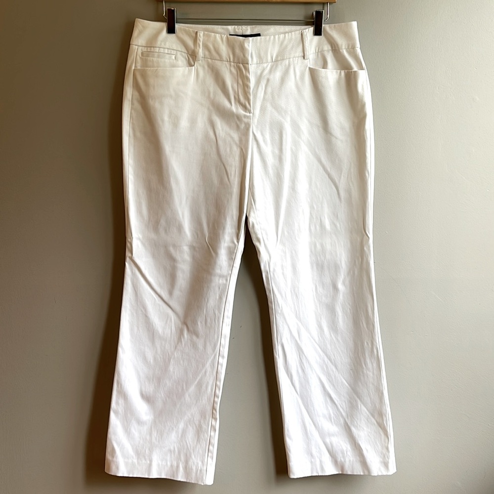 NY&CO White Cotton Straight Leg Pants
